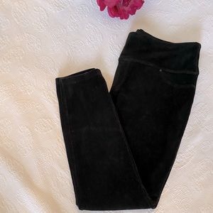Suave knit corduroy black leggings with tummy control XXL with pockets